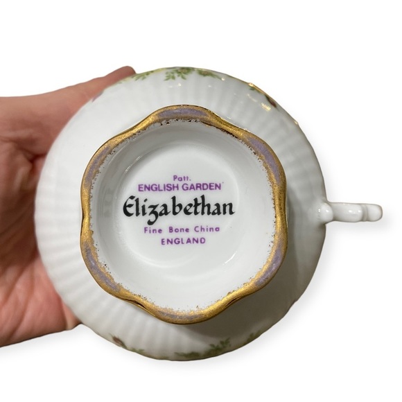 Elizabethan English Garden Fine Bone China Tea Cup & Saucer - Picture 14 of 15